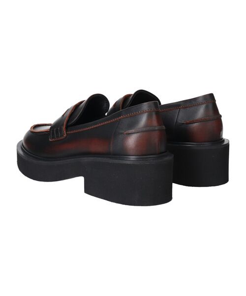 INTER-CHAUSSURES / インター ショシュール ビジネス・ドレスシューズ | 【FABIO RUSCONI】ラウンドトウ厚底ペニーローファー | 詳細19