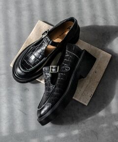 INTER-CHAUSSURES / インター ショシュール ビジネス・ドレスシューズ | 【FABIO RUSCONI】ラウンドトウ厚底Tストラップシューズ