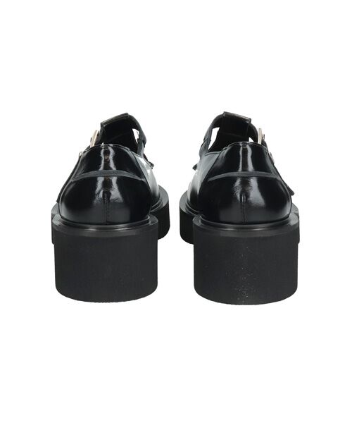 INTER-CHAUSSURES / インター ショシュール ビジネス・ドレスシューズ | 【FABIO RUSCONI】ラウンドトウ厚底Tストラップシューズ | 詳細4