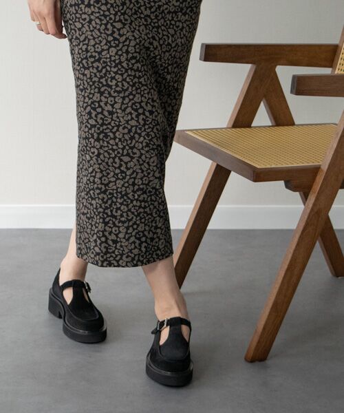 INTER-CHAUSSURES / インター ショシュール ビジネス・ドレスシューズ | 【FABIO RUSCONI】ラウンドトウ厚底Tストラップシューズ | 詳細17