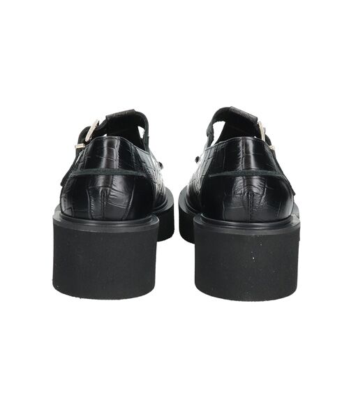 INTER-CHAUSSURES / インター ショシュール ビジネス・ドレスシューズ | 【FABIO RUSCONI】ラウンドトウ厚底Tストラップシューズ | 詳細22