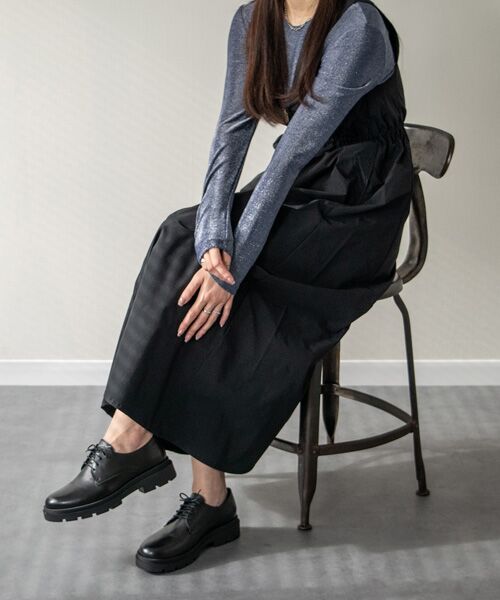 INTER-CHAUSSURES / インター ショシュール ビジネス・ドレスシューズ | 【FABIO RUSCONI】ラウンドトウ厚底レースアップシューズ | 詳細8