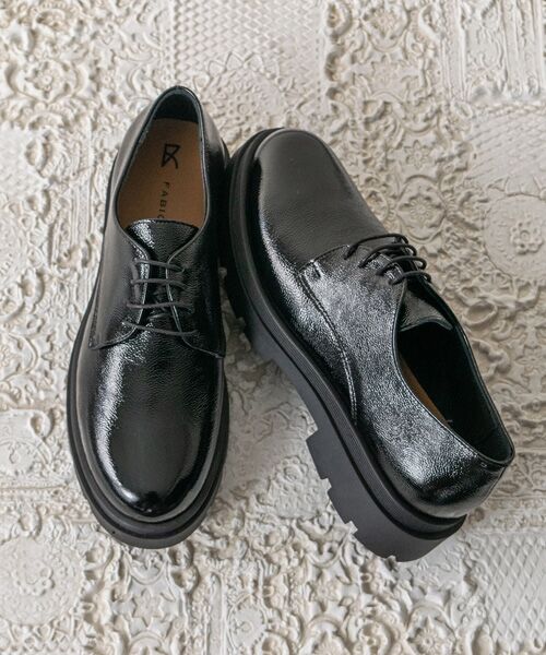 INTER-CHAUSSURES / インター ショシュール ビジネス・ドレスシューズ | 【FABIO RUSCONI】ラウンドトウ厚底レースアップシューズ | 詳細15