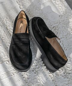 INTER-CHAUSSURES / インター ショシュール ビジネス・ドレスシューズ | 【FABIO RUSCONI】オブリークトウタンクソールローファー