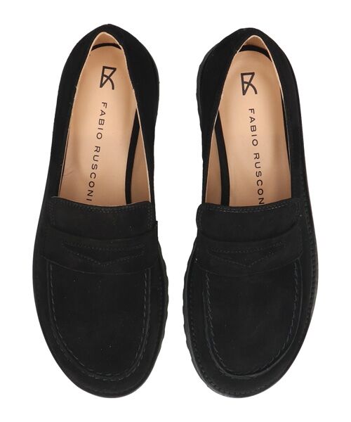 INTER-CHAUSSURES / インター ショシュール ビジネス・ドレスシューズ | 【FABIO RUSCONI】オブリークトウタンクソールローファー | 詳細12