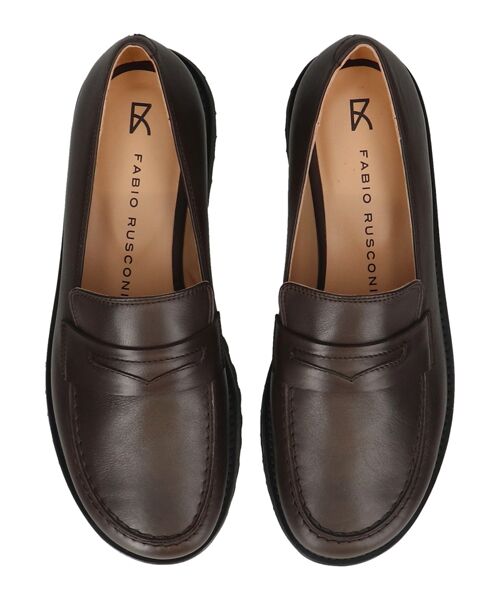 INTER-CHAUSSURES / インター ショシュール ビジネス・ドレスシューズ | 【FABIO RUSCONI】オブリークトウタンクソールローファー | 詳細20