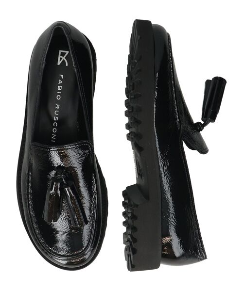 INTER-CHAUSSURES / インター ショシュール ビジネス・ドレスシューズ | 【FABIO RUSCONI】オブリークトウタッセルローファー | 詳細1