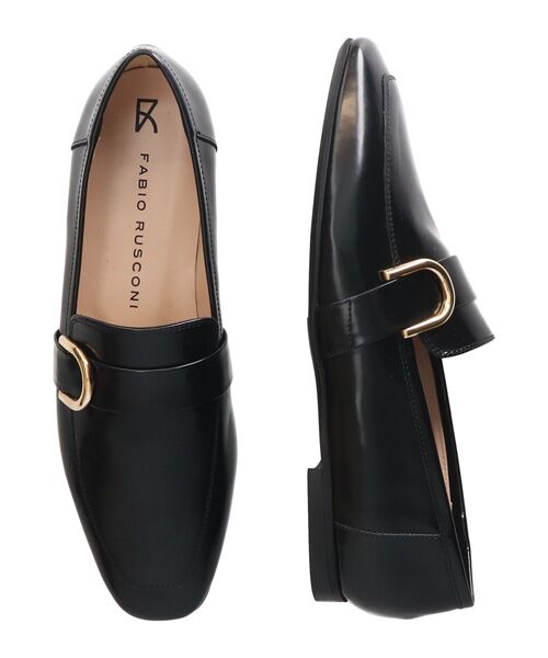 INTER-CHAUSSURES / インター ショシュール ビジネス・ドレスシューズ | 【FABIO RUSCONI】スクエアトウバックルローファー | 詳細5