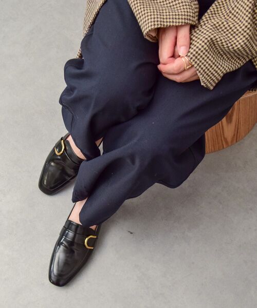 INTER-CHAUSSURES / インター ショシュール ビジネス・ドレスシューズ | 【FABIO RUSCONI】スクエアトウバックルローファー | 詳細7