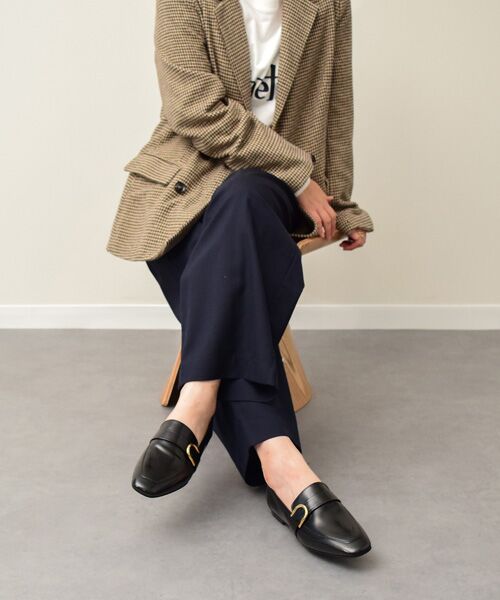 INTER-CHAUSSURES / インター ショシュール ビジネス・ドレスシューズ | 【FABIO RUSCONI】スクエアトウバックルローファー | 詳細8