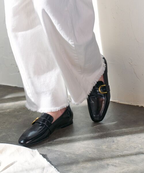 INTER-CHAUSSURES / インター ショシュール ビジネス・ドレスシューズ | 【FABIO RUSCONI】スクエアトウバックルローファー | 詳細9