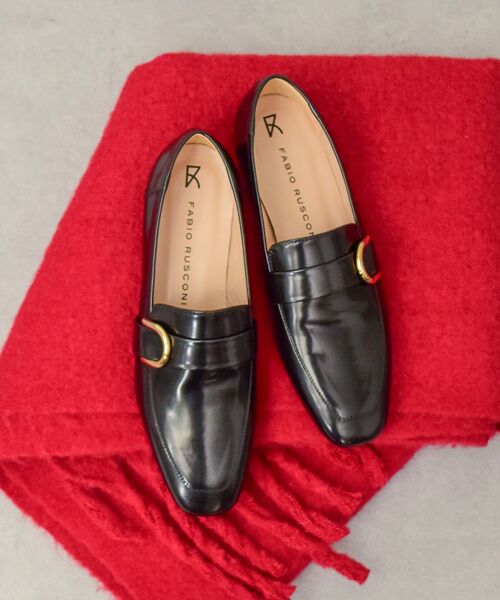 INTER-CHAUSSURES / インター ショシュール ビジネス・ドレスシューズ | 【FABIO RUSCONI】スクエアトウバックルローファー | 詳細11