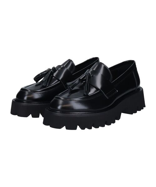 INTER-CHAUSSURES / インター ショシュール ビジネス・ドレスシューズ | 【FABIO RUSCONI】厚底タンクソールタッセルローファー | 詳細1