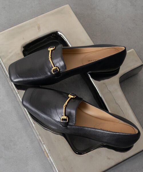 INTER-CHAUSSURES / インター ショシュール ビジネス・ドレスシューズ | 【FABIO RUSCONI】スクエアトウサケットビットローファー | 詳細7