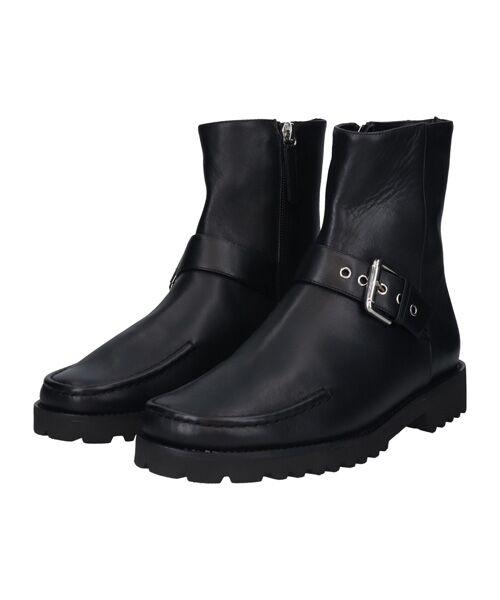 INTER-CHAUSSURES / インター ショシュール ブーツ（ショート丈） | 【FABIO RUSCONI】オブリークトウベルトモカブーツ | 詳細1