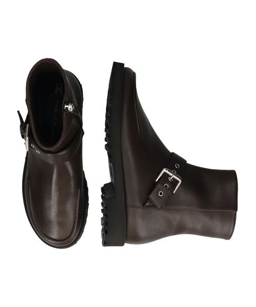 INTER-CHAUSSURES / インター ショシュール ブーツ（ショート丈） | 【FABIO RUSCONI】オブリークトウベルトモカブーツ | 詳細17