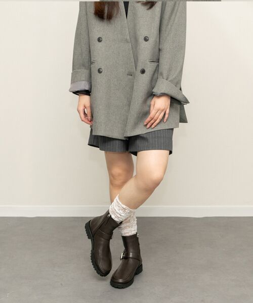 INTER-CHAUSSURES / インター ショシュール ブーツ（ショート丈） | 【FABIO RUSCONI】オブリークトウベルトモカブーツ | 詳細20