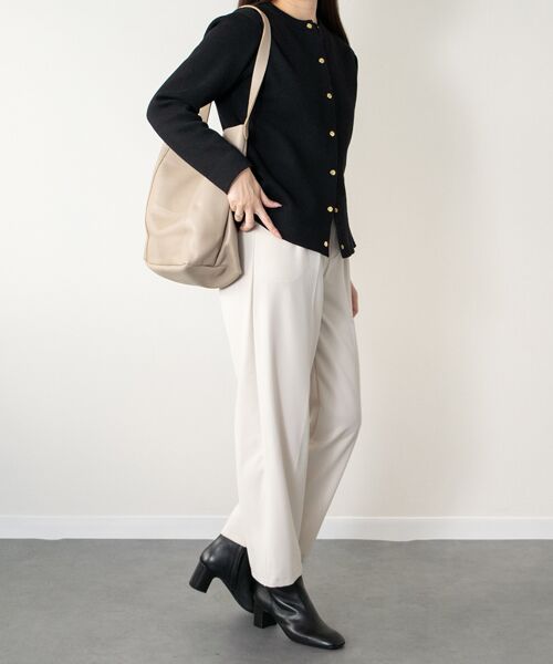 INTER-CHAUSSURES / インター ショシュール ブーツ（ショート丈） | 【FABIO RUSCONI】スクエアトウレザーショートブーツ | 詳細10