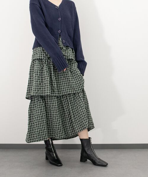 INTER-CHAUSSURES / インター ショシュール ブーツ（ショート丈） | 【FABIO RUSCONI】スクエアトウセンタージップショートブーツ | 詳細9