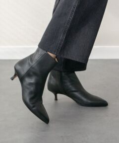 INTER-CHAUSSURES / インター ショシュール ブーツ（ショート丈） | 【FABIO RUSCONI】ポインテッドトウプレーンショートブーツ