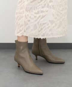 INTER-CHAUSSURES / インター ショシュール ブーツ（ショート丈） | 【FABIO RUSCONI】ポインテッドトウプレーンショートブーツ