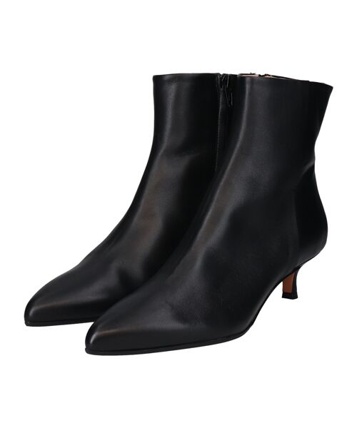 INTER-CHAUSSURES / インター ショシュール ブーツ（ショート丈） | 【FABIO RUSCONI】ポインテッドトウプレーンショートブーツ | 詳細1