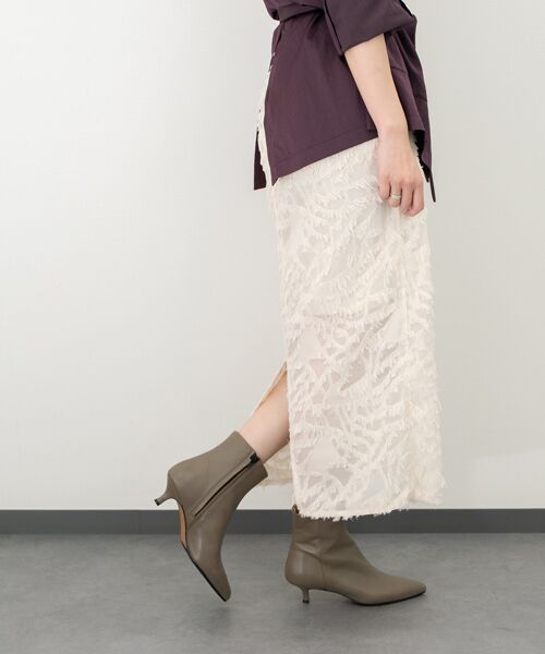 INTER-CHAUSSURES / インター ショシュール ブーツ（ショート丈） | 【FABIO RUSCONI】ポインテッドトウプレーンショートブーツ | 詳細20