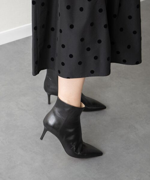 INTER-CHAUSSURES / インター ショシュール ブーツ（ショート丈） | 【FABIO RUSCONI】ポインテッドトウピンヒールブーツ | 詳細9