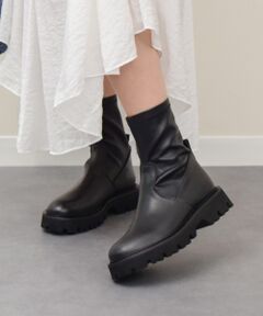 INTER-CHAUSSURES / インター ショシュール ブーツ（ショート丈） | 【FABIO RUSCONI】タンクソールストレッチショートブーツ