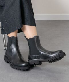 INTER-CHAUSSURES / インター ショシュール ブーツ（ショート丈） | 【FABIO RUSCONI】ラウンドトウタンクソールサイドゴアブーツ