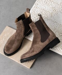 INTER-CHAUSSURES / インター ショシュール ブーツ（ショート丈） | 【FABIO RUSCONI】ラウンドトウタンクソールサイドゴアブーツ