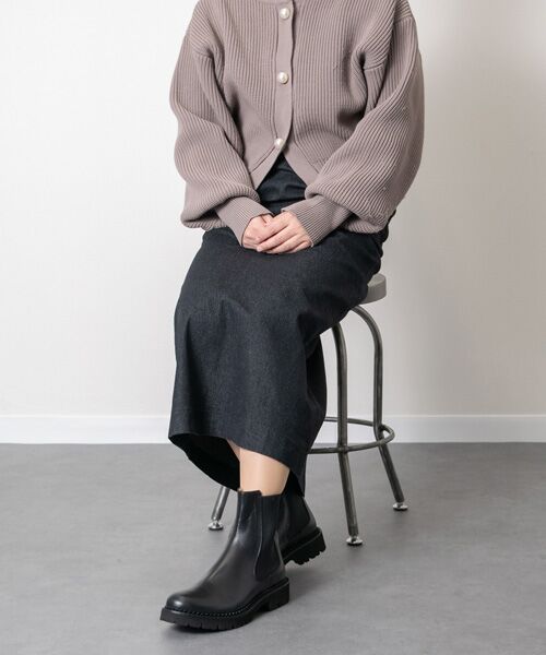 INTER-CHAUSSURES / インター ショシュール ブーツ（ショート丈） | 【FABIO RUSCONI】ラウンドトウタンクソールサイドゴアブーツ | 詳細9