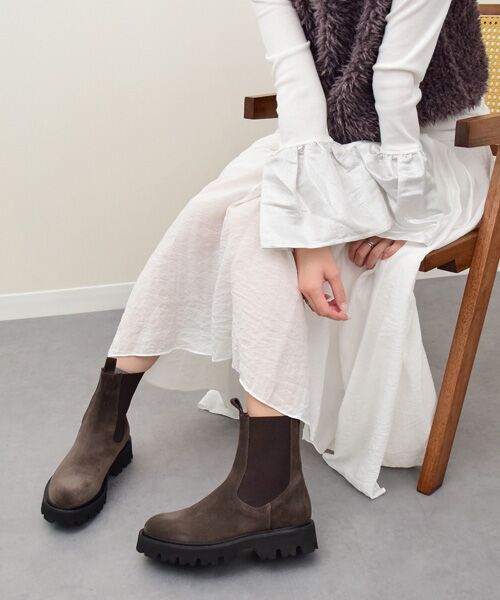 INTER-CHAUSSURES / インター ショシュール ブーツ（ショート丈） | 【FABIO RUSCONI】タンクソールサイドゴアブーツ | 詳細18