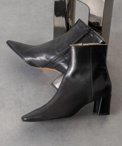 INTER-CHAUSSURES / インター ショシュール ブーツ（ショート丈） | 【FABIO RUSCONI】スクエアトウプレーンショートブーツ