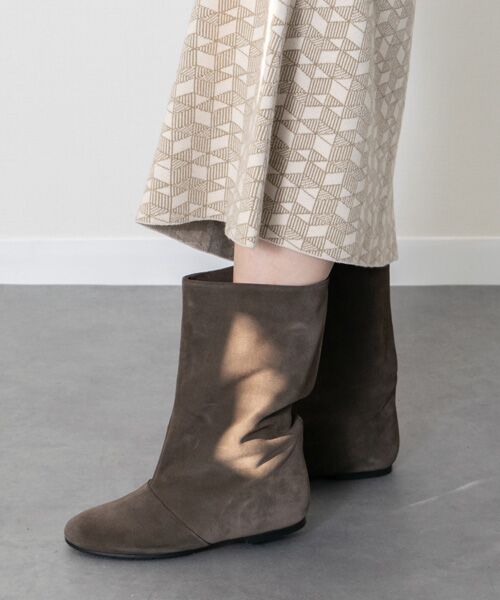 INTER-CHAUSSURES / インター ショシュール ブーツ（ショート丈） | 【FABIO RUSCONI】ラウンドトウルーズフィットショートブーツ | 詳細8