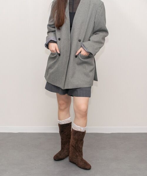 INTER-CHAUSSURES / インター ショシュール ブーツ（ショート丈） | 【FABIO RUSCONI】ラウンドトウルーズフィットショートブーツ | 詳細18