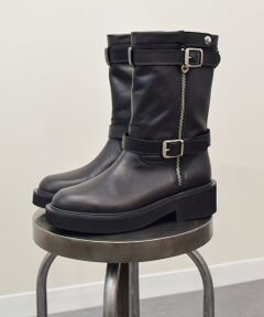 INTER-CHAUSSURES / インター ショシュール ブーツ（ショート丈） | 【FABIO RUSCONI】ラウンドトウEVAソールエンジニアブーツ