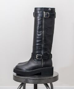 INTER-CHAUSSURES / インター ショシュール ブーツ（ロング丈） | 【FABIO RUSCONI】ラウンドトウエンジニアロングブーツ