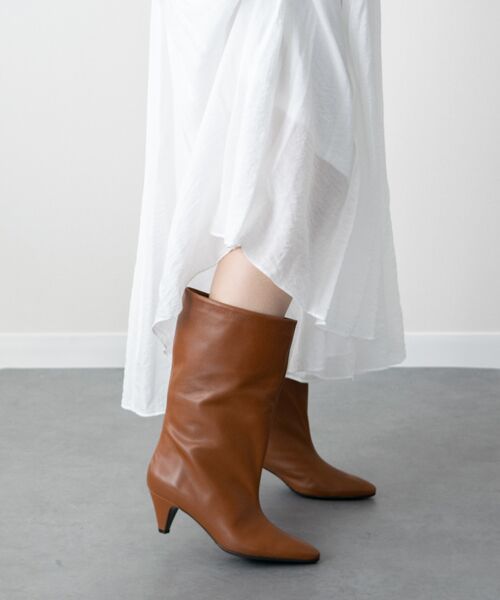 INTER-CHAUSSURES / インター ショシュール ブーツ（ショート丈） | 【FABIO RUSCONI】ルーズフィットポインテッドハーフブーツ | 詳細15