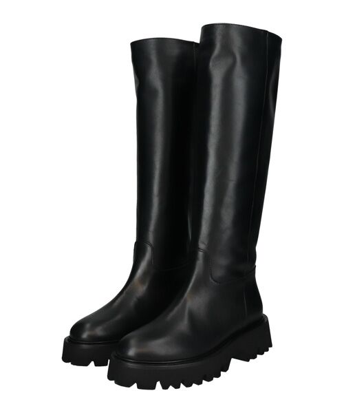 INTER-CHAUSSURES / インター ショシュール ブーツ（ロング丈） | 【FABIO RUSCONI】ラウンドトウトラックソールロングブーツ | 詳細1