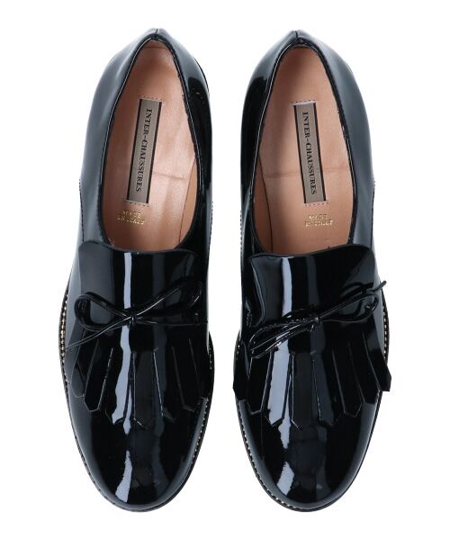 INTER-CHAUSSURES / インター ショシュール ビジネス・ドレスシューズ | 【INTER-CHAUSSURES】レースリボンエナメルキルトシューズ | 詳細6