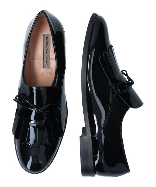 INTER-CHAUSSURES / インター ショシュール ビジネス・ドレスシューズ | 【INTER-CHAUSSURES】レースリボンエナメルキルトシューズ | 詳細8