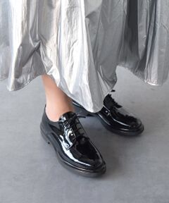 INTER-CHAUSSURES / インター ショシュール ビジネス・ドレスシューズ | 【INTER-CHAUSSURES】ラウンドトウレザーダービーシューズ