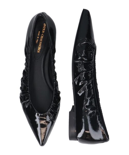 INTER-CHAUSSURES / インター ショシュール パンプス | 【INTER-CHAUSSURES】ポインテッドトウギャザーパンプス | 詳細6