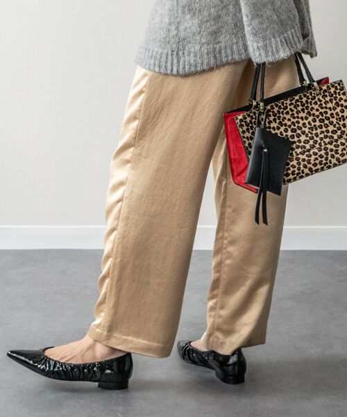 INTER-CHAUSSURES / インター ショシュール パンプス | 【INTER-CHAUSSURES】ポインテッドトウギャザーパンプス | 詳細8