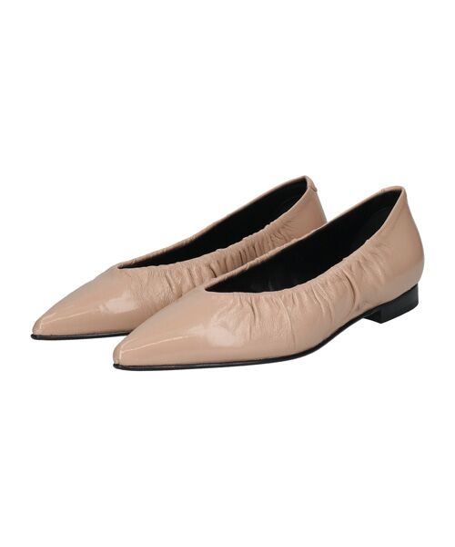 INTER-CHAUSSURES / インター ショシュール パンプス | 【INTER-CHAUSSURES】ポインテッドトウギャザーパンプス | 詳細10