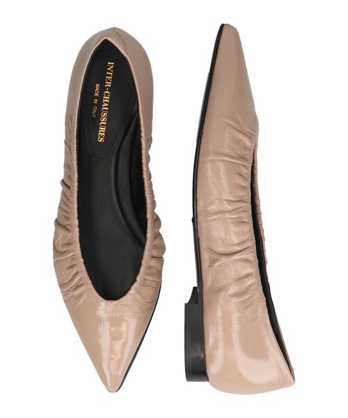 INTER-CHAUSSURES / インター ショシュール パンプス | 【INTER-CHAUSSURES】ポインテッドトウギャザーパンプス | 詳細15