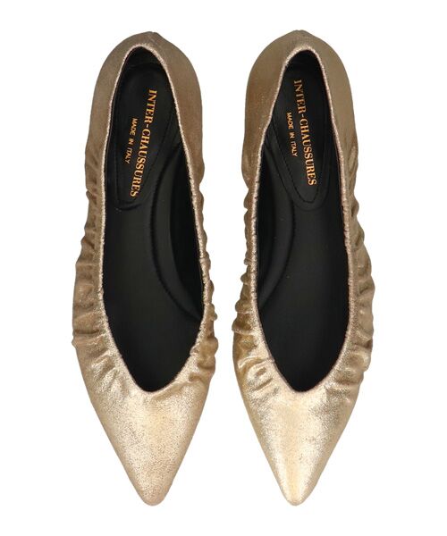 INTER-CHAUSSURES / インター ショシュール パンプス | 【INTER-CHAUSSURES】ポインテッドトウギャザーパンプス | 詳細23