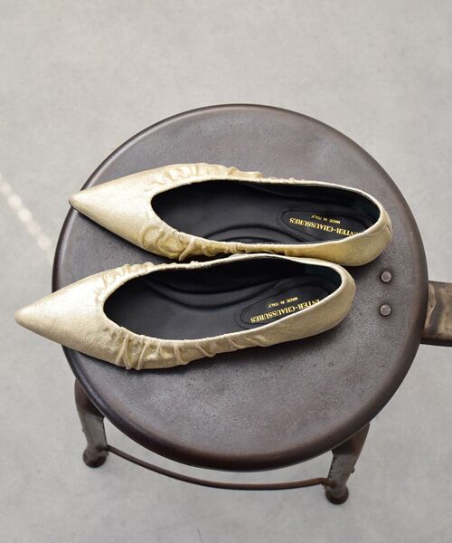 INTER-CHAUSSURES / インター ショシュール パンプス | 【INTER-CHAUSSURES】ポインテッドトウギャザーパンプス | 詳細27