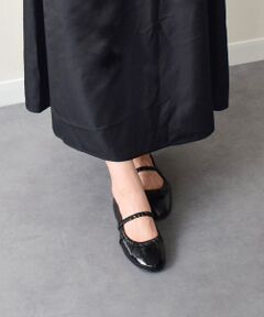 INTER-CHAUSSURES / インター ショシュール バレエシューズ | 【INTER-CHAUSSURES】ラウンドトウギャザーバレエシューズ